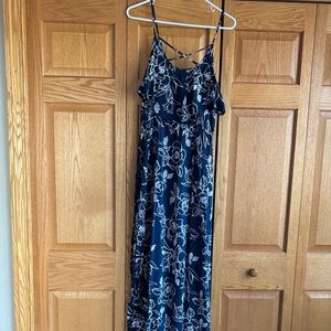 Floral Spaghetti Strap Maxi Dress